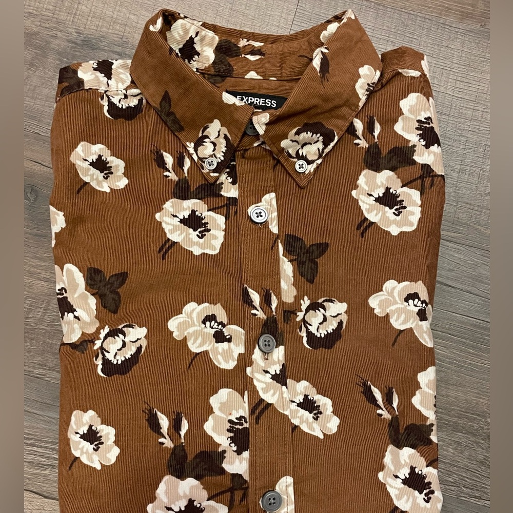 Express Corduroy Button Down